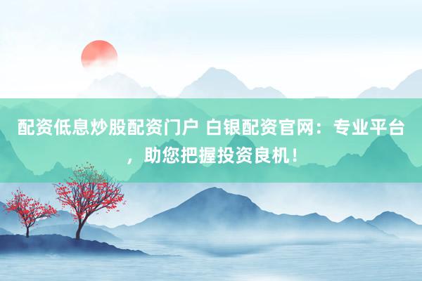 配资低息炒股配资门户 白银配资官网：专业平台，助您把握投资良机！