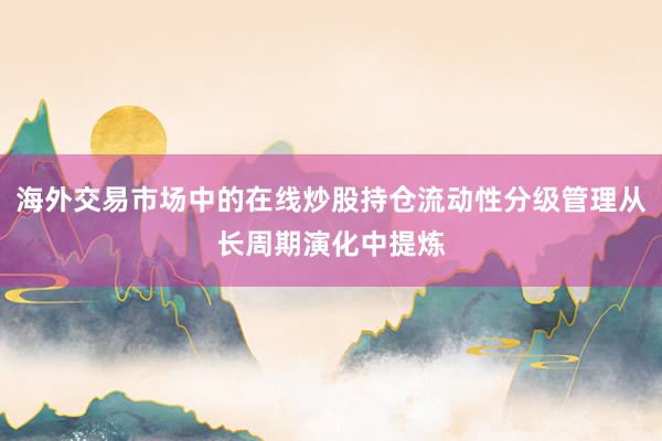 海外交易市场中的在线炒股持仓流动性分级管理从长周期演化中提炼
