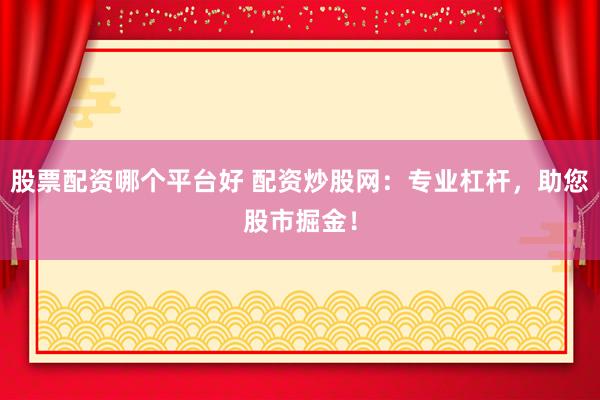 股票配资哪个平台好 配资炒股网：专业杠杆，助您股市掘金！